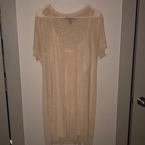 Sparkly studded mesh dress plus size - Picture 1 of 4